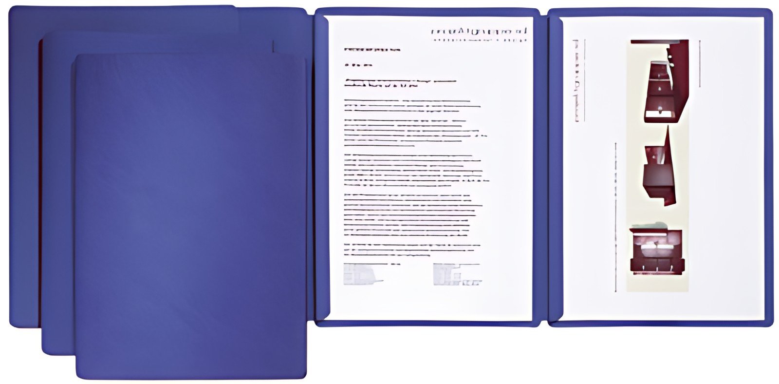 PAGNA chemise de présentation / de candidature "Sprint",bleu