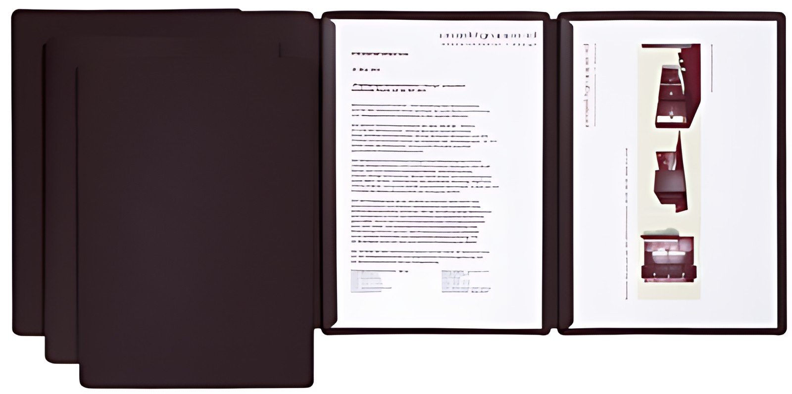 PAGNA chemise de présentation / de candidature "Sprint",noir