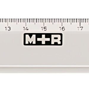 M+R Règle en plastique, longueur: 300 mm, étroit,transparent
