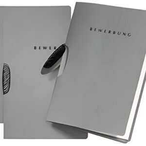 Dossier de candidature PAGNA "Swing", DIN A4, en carton, gris