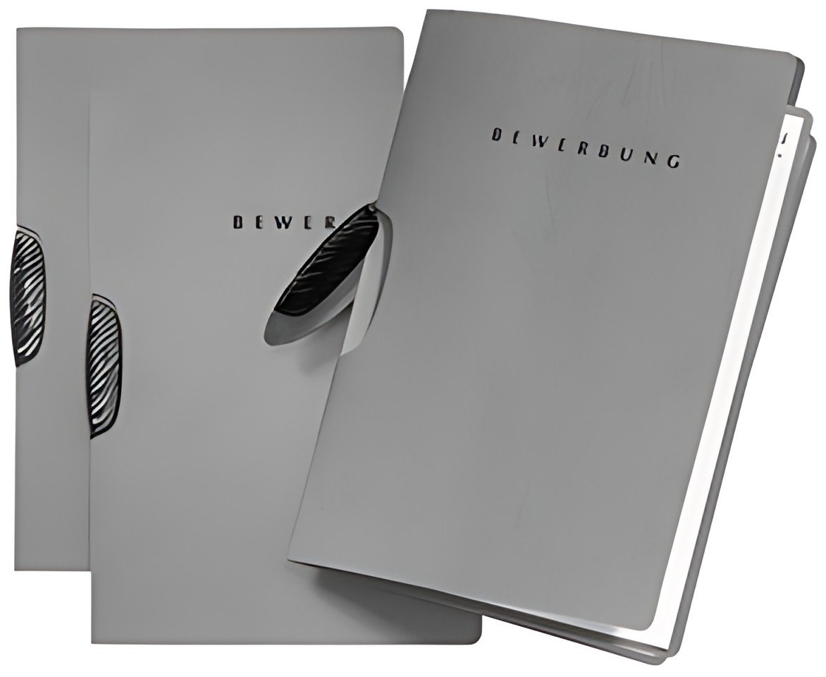 Dossier de candidature PAGNA "Swing", DIN A4, en carton, gris