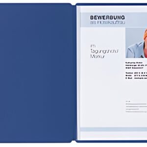 Dossier de candidature PAGNA "Solo", DIN A4, en carton, bleu