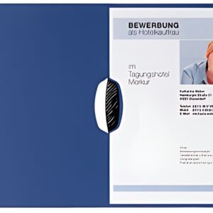 Dossier de candidature PAGNA "Swing", DIN A4, en carton, bleu