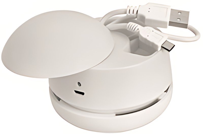 WEDO Mini-aspirateur de table W2D2, rechargeable, blanc