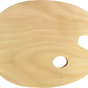 kangaro Palette de peinture, bois, ovale, 300 x 240 mm