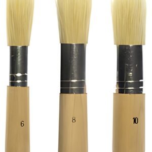 kangaro Set de pinceaux pour pochoir, 3 pièces