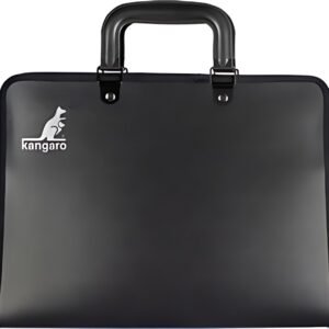 kangaro Porte-documents, A4, PP, avec poignée, noir