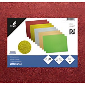 kangaro Carton pailleté, 250 x 350 m, assorti en 10 couleurs
