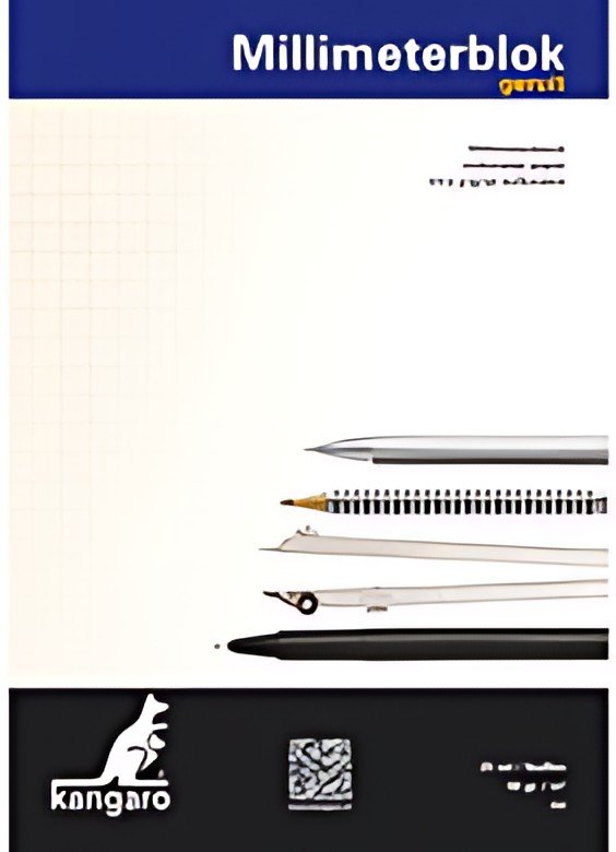 kangaro Bloc de papier millimétré, A4, 80 g/m2, 25 feuilles