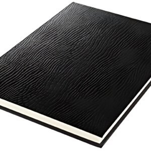 kangaro Cahier de croquis, A4, aspect peau de serpent, noir