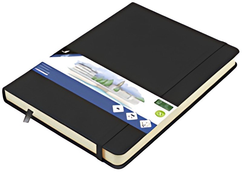 kangaro Carnet de croquis, couverture PU rigide, A6, noir