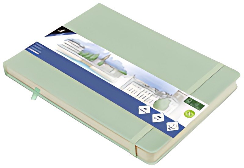 kangaro Cahier de croquis, couverture PU rigide, A5, menthe