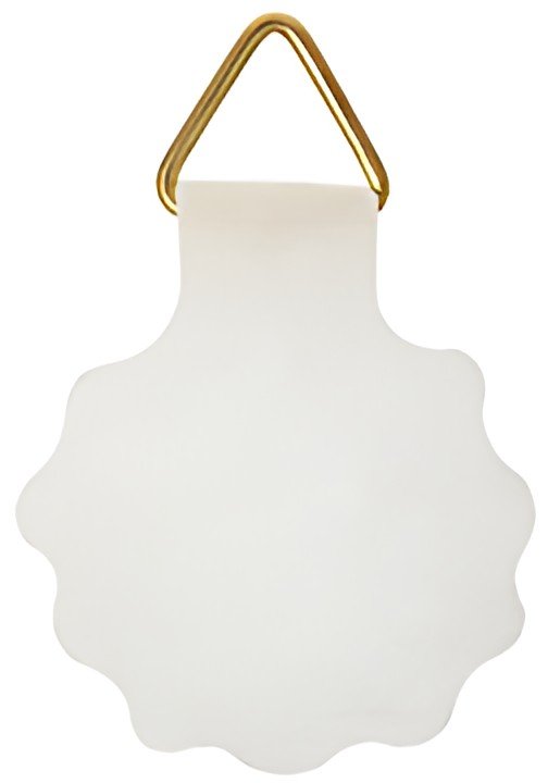 kangaro Attache pour cadre, diamètre: 30 mm, rond, blanc