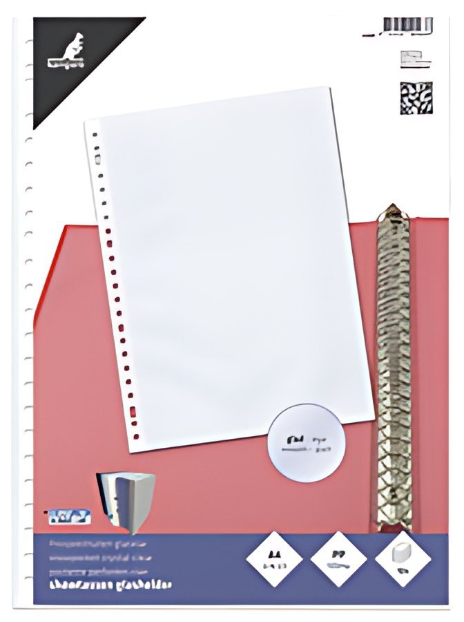kangaro Pochette perforée, A4, PP, 0,08 mm, grainé