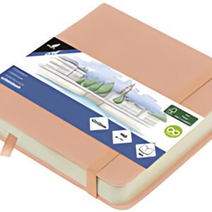 kangaro Carnet de croquis, 160 pages, 120x120 mm, vieux rose