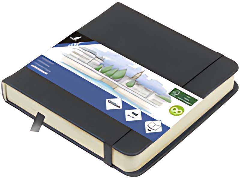kangaro Carnet de croquis, 160 pages, 120x120 mm, cold grey