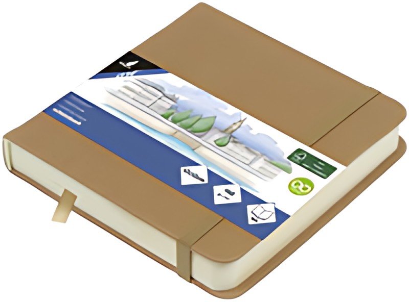kangaro Carnet de croquis, 160 pages, 120x120 mm, taupe