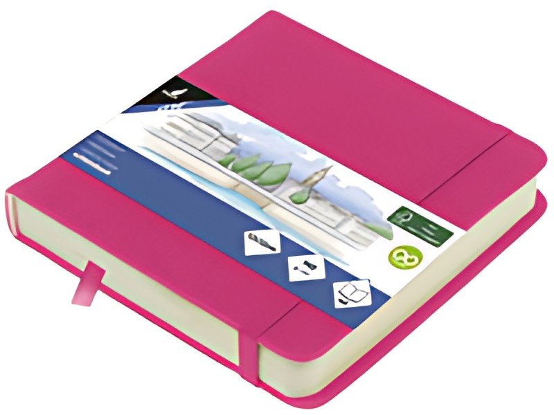 kangaro Carnet de croquis, 160 pages, 120x120 mm, hot pink