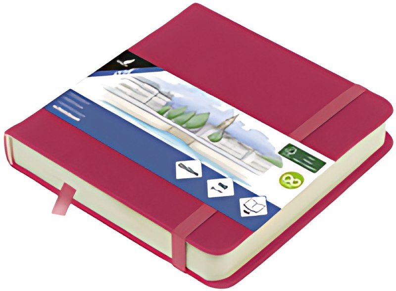 kangaro Carnet de croquis, 160 pages, 120x120 mm, ruby