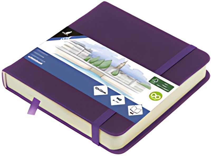 kangaro Carnet de croquis, 160 p., 120x120 mm, purple heart