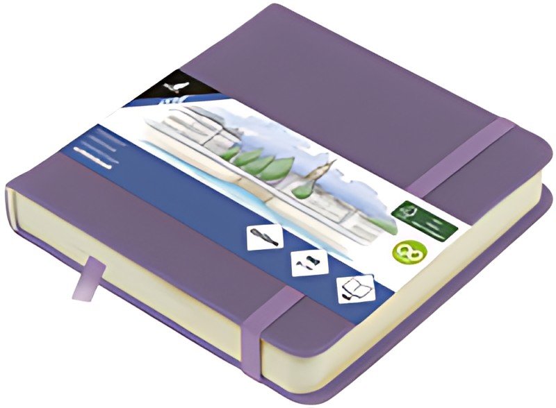 kangaro Carnet de croquis, 160 p., 120x120mm, heather purple