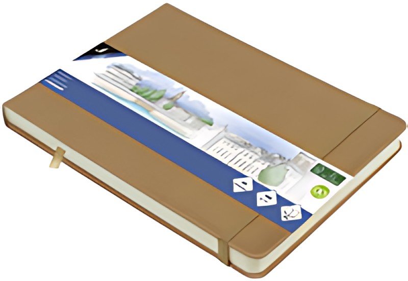 kangaro Cahier de croquis, 160 pages, A5 paysage, taupe
