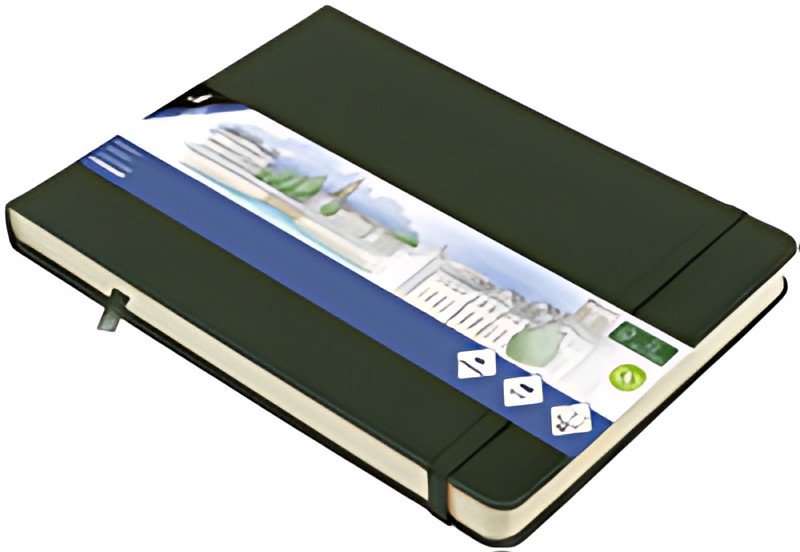 kangaro Cahier de croquis, 160 p., A5 paysage, forest green