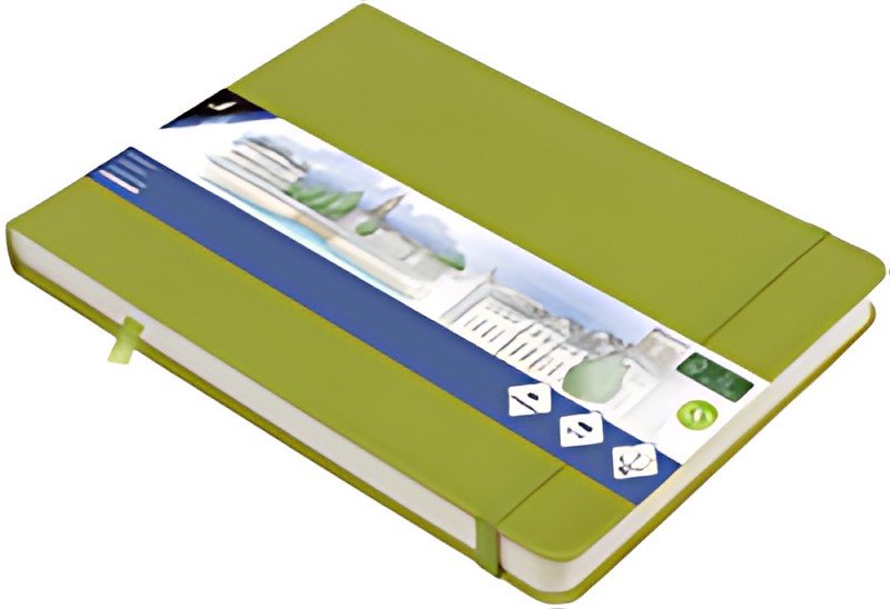 kangaro Cahier de croquis, 160 pages, A5 paysage, lime green