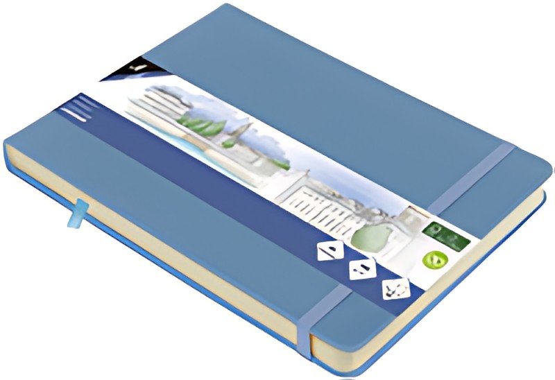 kangaro Cahier de croquis, 160 pages, A5 paysage, sky blue
