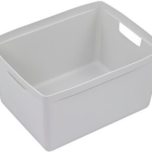 Boîte de rangement kangaro, PP, 28 litres, grise