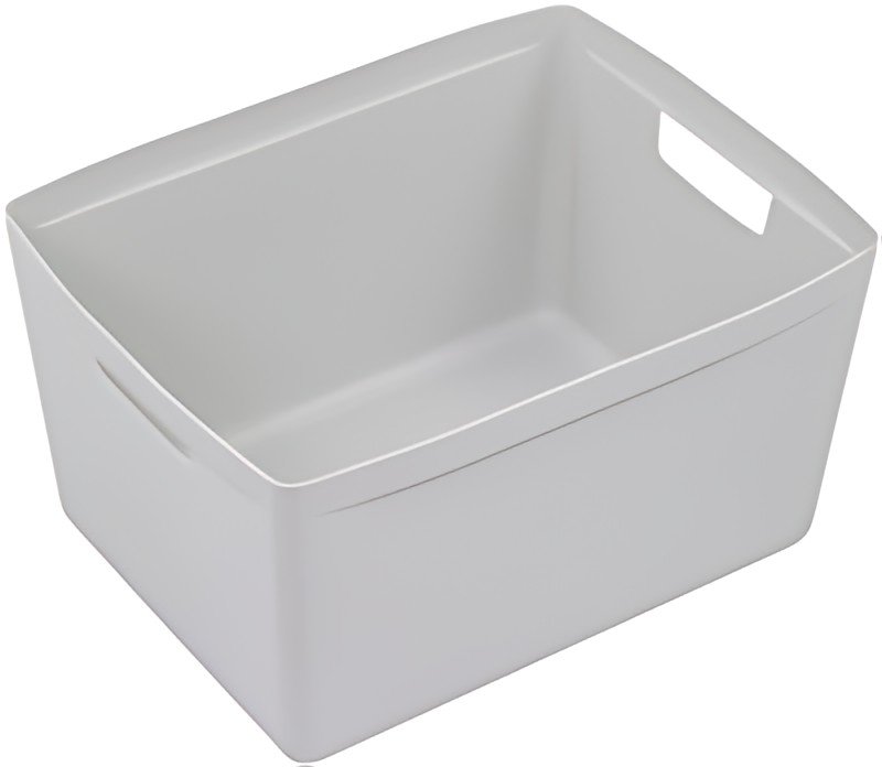 Boîte de rangement kangaro, PP, 28 litres, grise