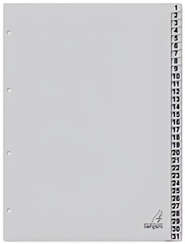 kangaro Intercalaire carton ECO, chiffres 1-31, 31 pièces