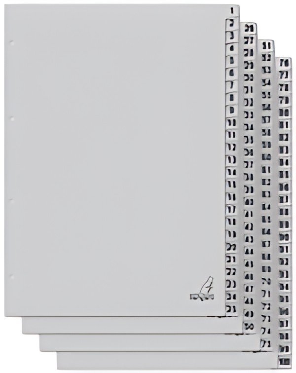 kangaro Intercalaire carton ECO, chiffres 1-100, 100 pièces