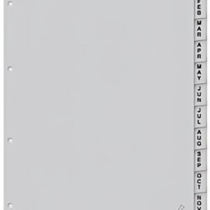 kangaro Intercalaire carton ECO, mois, A4, 12 pièces
