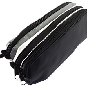 kangaro Trousse, 3 compartiments, gris/blanc/noir