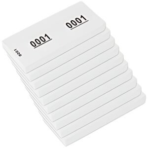 kangaro Bloc numéroté 1-1000, 105 x 42 mm, blanc
