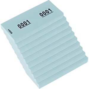 kangaro Bloc numéroté 1-1000, 105 x 42 mm, bleu