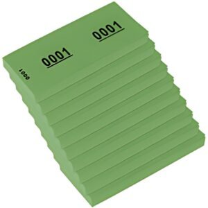kangaro Bloc numéroté 1-1000, 105 x 42 mm, vert