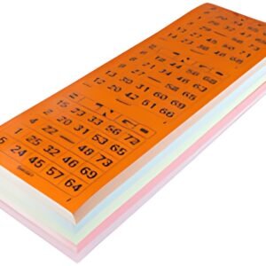 kangaro Jeu de grilles de bingo, 5x 100 cartes, assorti