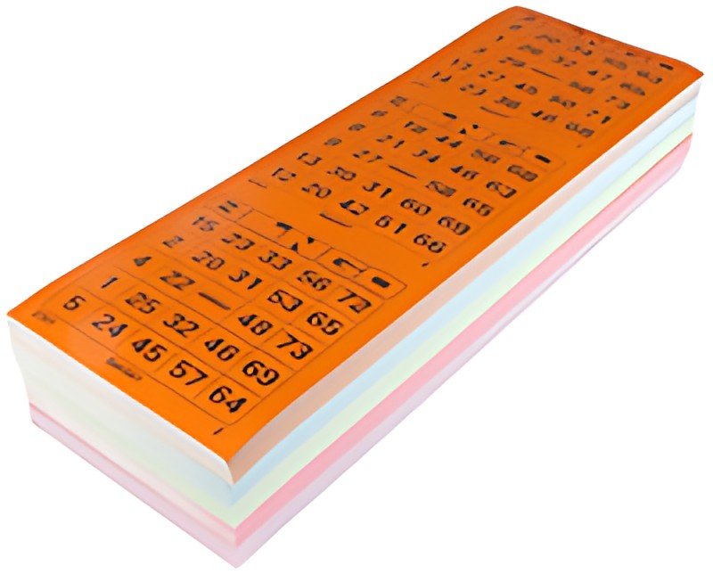 kangaro Jeu de grilles de bingo, 5x 100 cartes, assorti