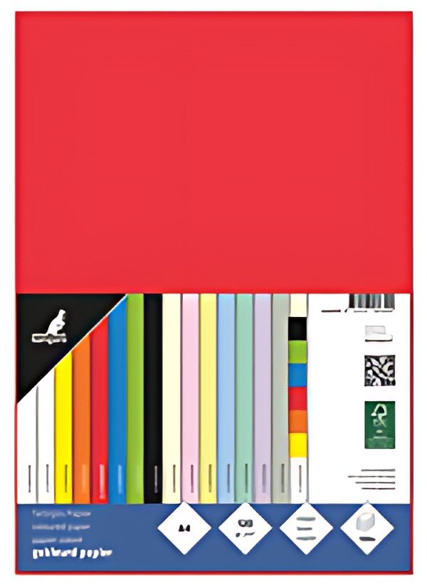 Papier multifonction Kangaro, DIN A4, 120 g/m², rouge