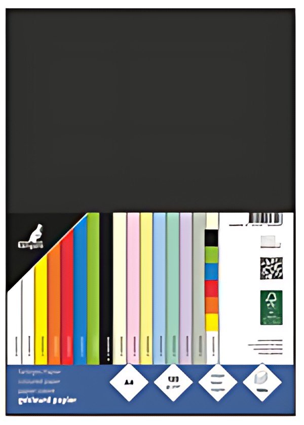 Papier multifonction Kangaro, DIN A4, 120 g/m², noir