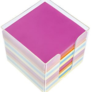 kangaro Zettelbox, transparent, bestückt, 700 Blatt farbig