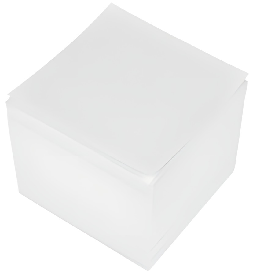 Inserts pour boîte à notes Kangaro, 90 x 90 mm, 700 feuilles, blanc