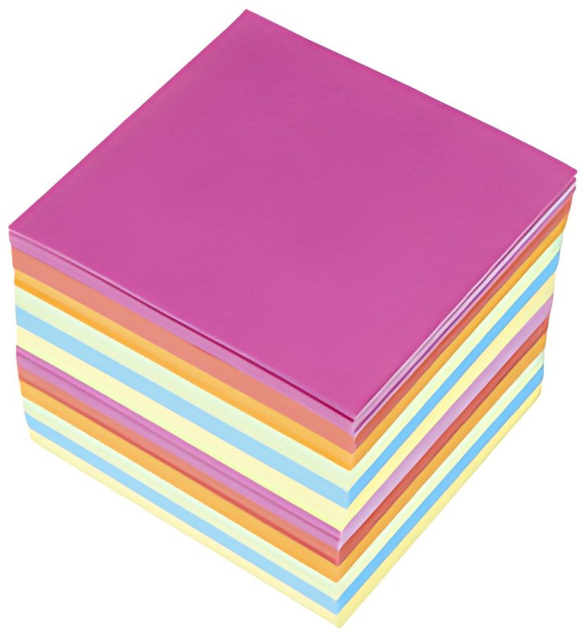 kangaro Zettelboxeinlagen, 90 x 90 mm, 700 Blatt, sortiert