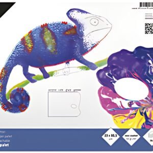 Palette détachable Kangaro, 36 feuilles, 50 g/m², DIN A3, blanc