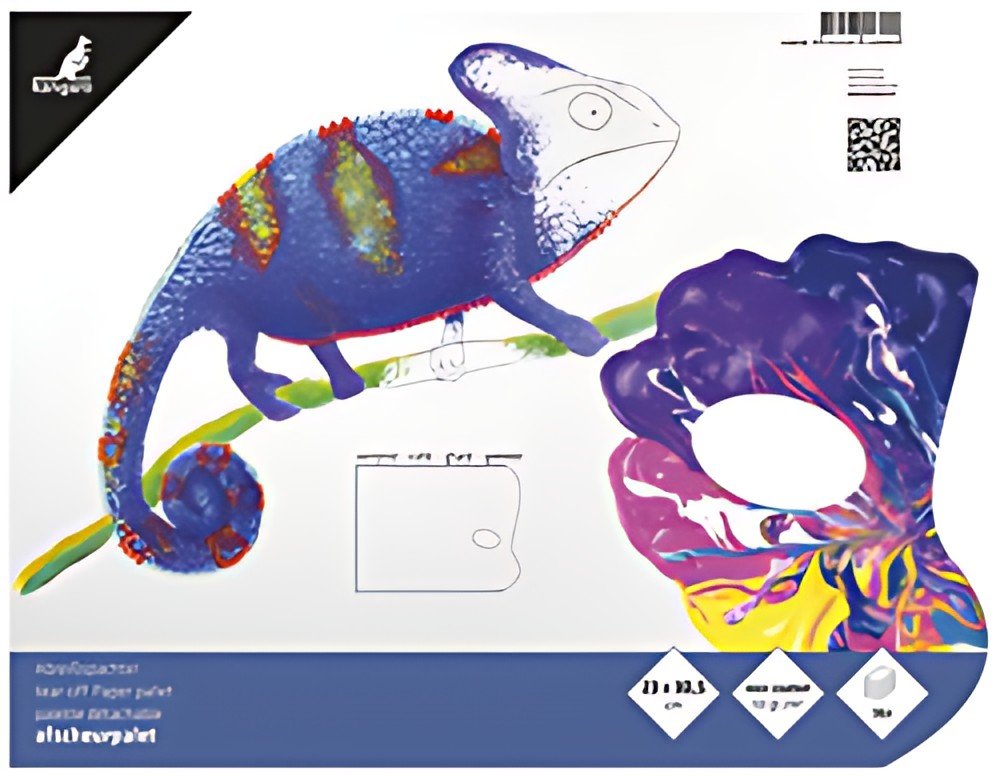 Palette détachable Kangaro, 36 feuilles, 50 g/m², DIN A3, blanc