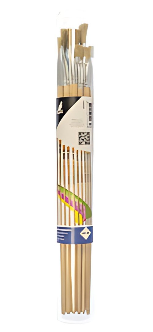 kangaro Borstenpinsel-Set, flach, Größen 2 - 20, 10er Box