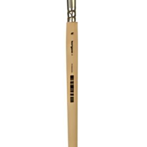 Brosse à poils kangourou, plate, taille 12, bois non peint