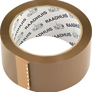 RAADHUIS Ruban adhésif d'emballage, 48 mm x 66 m, marron